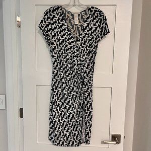 Laundry by Design Faux Wrap Printed Dress - 10